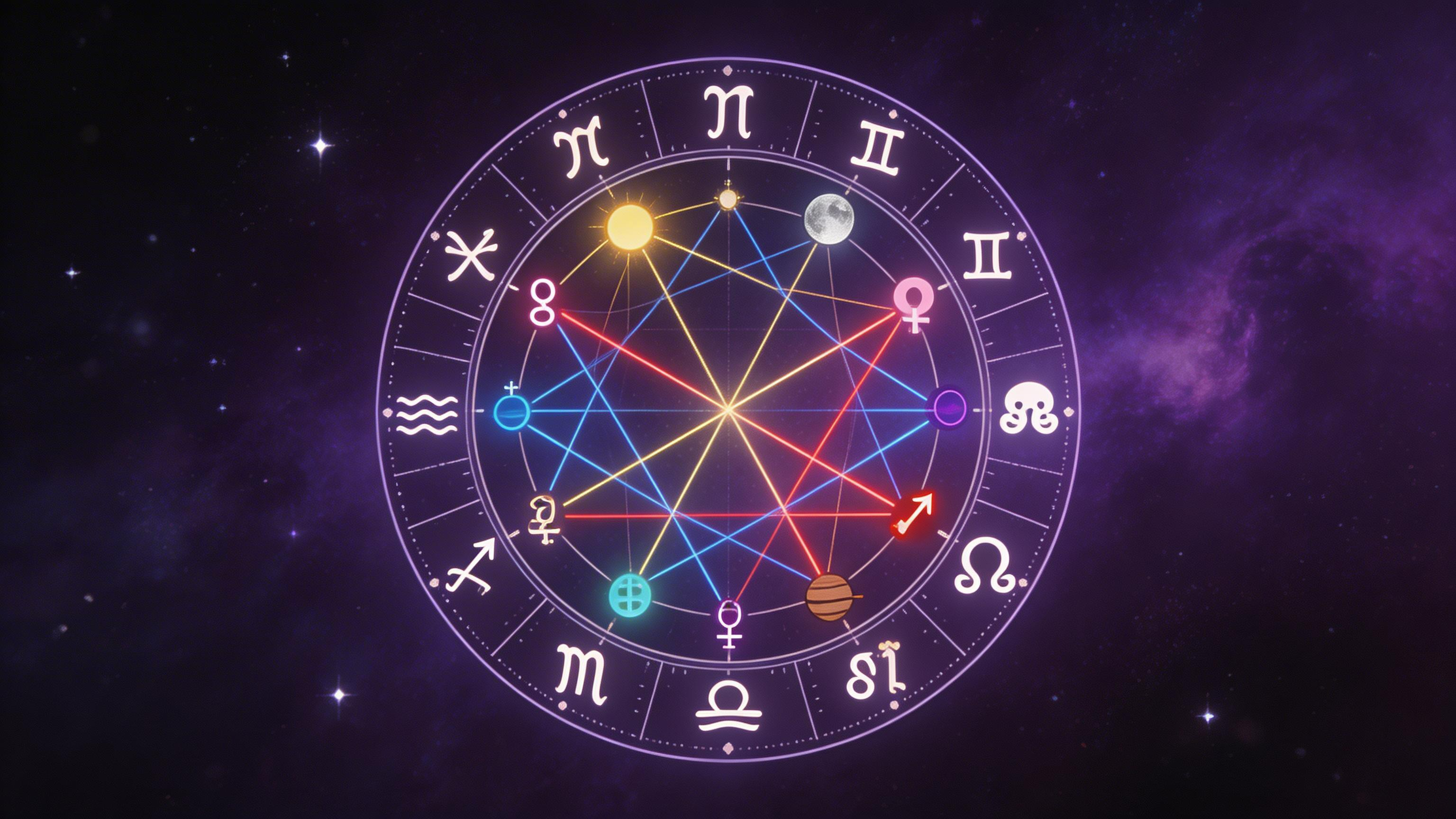 Jak czytać aspekty w kosmogramie — trygony, kwadratury, opozycje i sekstyly